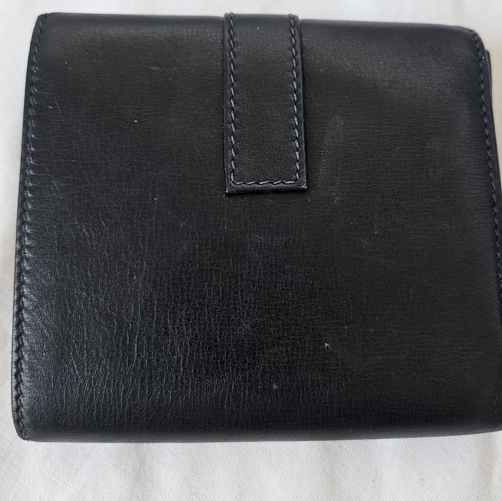Gucci G Logo horse bit clip leather trifold wallet - Picture 6 of 11